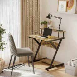 Home Office Computer Desk W/ Storage 70 Cm