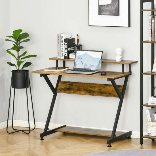 Home Office Computer Desk W/ Storage 100 Cm 3 Home Office Computer Desk W/ Storage 100 Cm