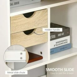 L-Shaped Corner Computer Desk W/ Storage Shelf -office furniture shop 1029001009 6