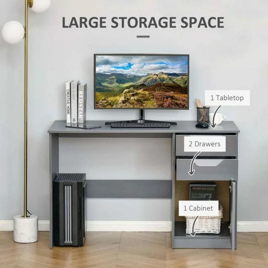 Modern Computer Desk W/ Drawers 7 Modern Computer Desk W/ Drawers - Image 5