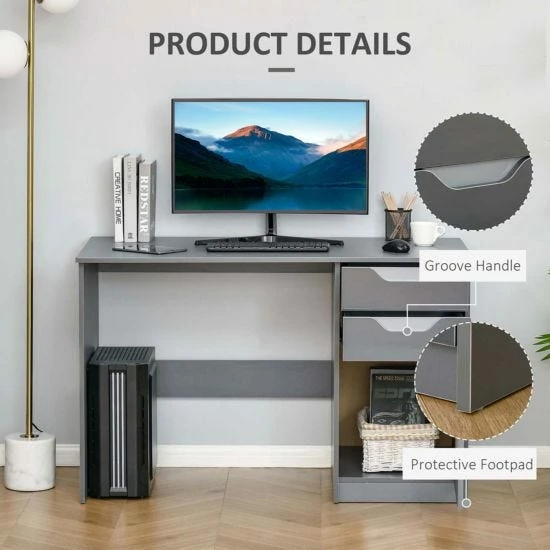 Modern Computer Desk W/ Drawers 5 Modern Computer Desk W/ Drawers - Image 3