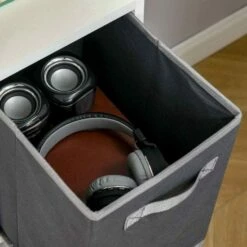 Modern Tall Bookcase With Storage Shelves And Drawer -office furniture shop 1029001023 6