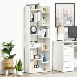 6-Tier Freestanding Decorative Bookshelf