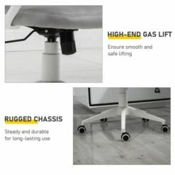 Vinsetto Velvet High-back Rocking Office Chair With Adjustable Headrest 15 Vinsetto Velvet High-back Rocking Office Chair With Adjustable Headrest -office furniture shop 1029001062 6