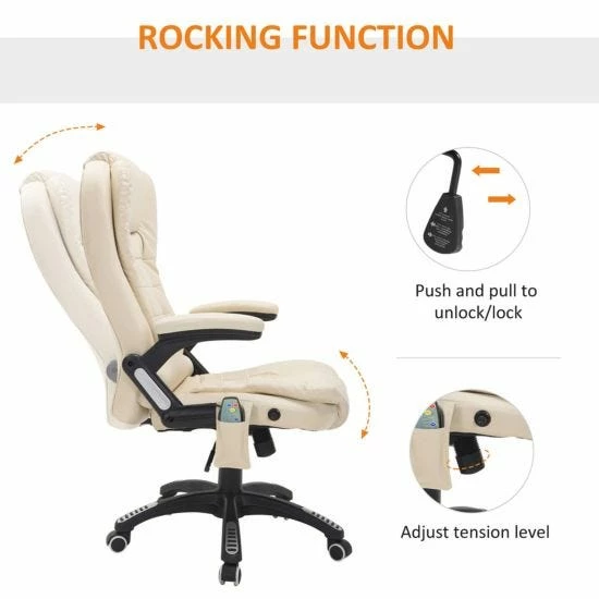 Heated Vibrating Massage Office Chair With Reclining Function 7 Heated Vibrating Massage Office Chair With Reclining Function - Image 5