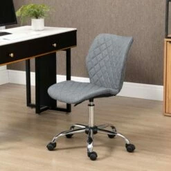 Vinsetto 360 Degree Mid Back Swivel Office Chair With Wheels