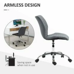 Vinsetto 360 Degree Mid Back Swivel Office Chair With Wheels 13 Vinsetto 360 Degree Mid Back Swivel Office Chair With Wheels -office furniture shop 1029001071 4