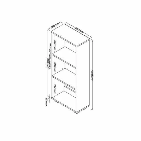 Lido Low Narrow Bookcase 6 Lido Low Narrow Bookcase - Image 4