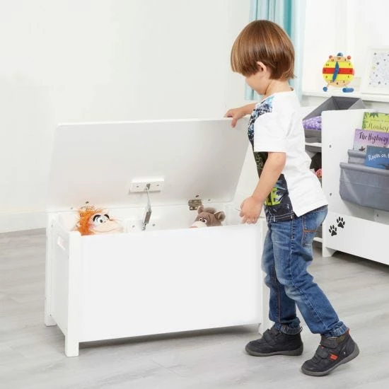 Kids Big White Toy Box 10 Kids Big White Toy Box - Image 8