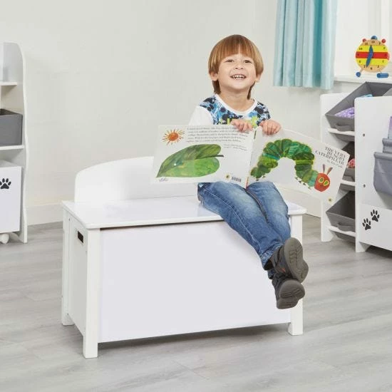 Kids Big White Toy Box 11 Kids Big White Toy Box - Image 9