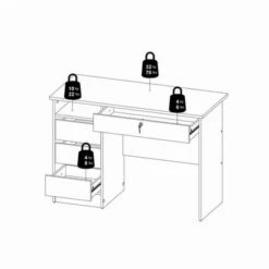 Function Plus Desk With 4 Drawers 19 Function Plus Desk With 4 Drawers -office furniture shop 1032000324 9