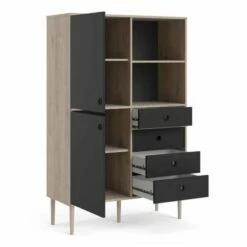 Rome Bookcase With 2 Doors And 4 Drawers 14 Rome Bookcase With 2 Doors And 4 Drawers -office furniture shop 1032000334 4