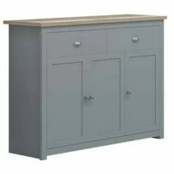 Traditional Grey Large 3 Door 2 Drawer Sideboard