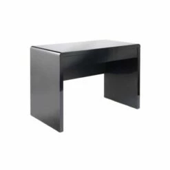 Luxor Black Desk With Cream Leather Faced Chair -office furniture shop 1032000701 1