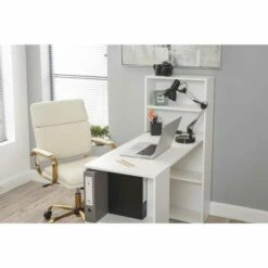 Whitby Desk With Shelves In White 12 Whitby Desk With Shelves In White -office furniture shop 1032000704 21