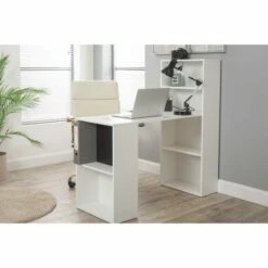 Whitby Desk With Shelves In White 15 Whitby Desk With Shelves In White -office furniture shop 1032000704 24