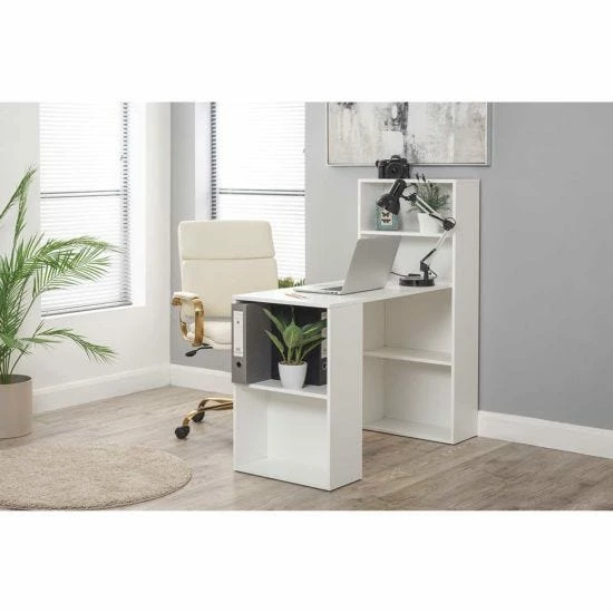 Whitby Desk With Shelves In White 10 Whitby Desk With Shelves In White - Image 8