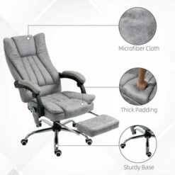 Vinsetto 6 Point Vibrating Heat Massage Chair With Microfibre Upholstery 18 Vinsetto 6 Point Vibrating Heat Massage Chair With Microfibre Upholstery -office furniture shop 1032000772 9