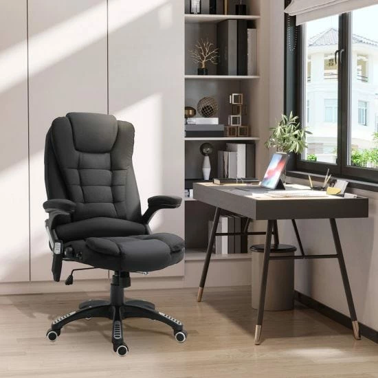 Vinsetto Reclining Office Chair With Heating Massage Points 3 Vinsetto Reclining Office Chair With Heating Massage Points