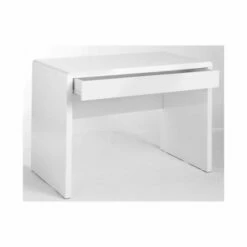 Luxor Gloss Workstation/Desk With Hidden Drawer White -office furniture shop 1062056018 2