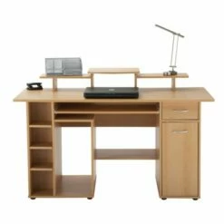 San Diego Wood Effect Workstation H910xW1420xD600mm
