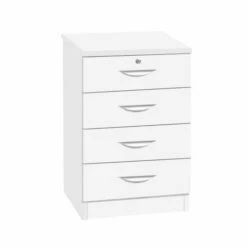 R White Pedestal Unit 4 Drawer Unit -office furniture shop 1062095132