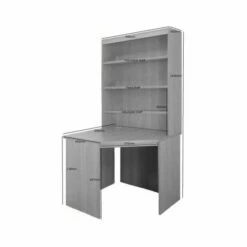 R White Corner Desk With Overshelving 20 R White Corner Desk With Overshelving -office furniture shop 1062095174 2