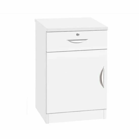 R White Unit With Lockable Drawer Satin White 5 R White Unit With Lockable Drawer Satin White - Image 3