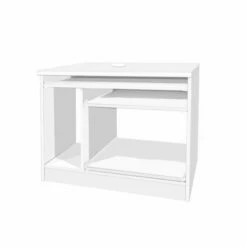 R White Computer Desk Work Station White