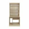 R White Computer Desk Work Station With Overshelving -office furniture shop 1062095200
