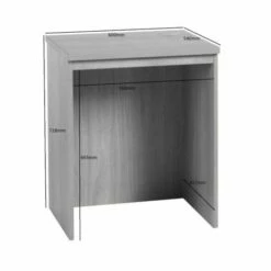 R White Small Desk White