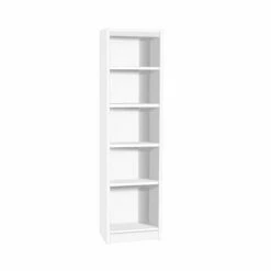 R White Tall Narrow Bookcase 7 R White Tall Narrow Bookcase -office furniture shop 1062095250