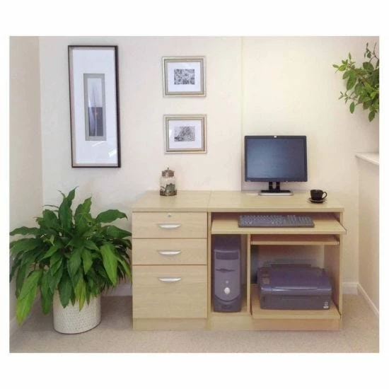 R White Home Office Computer Desk With Three Drawers 3 R White Home Office Computer Desk With Three Drawers