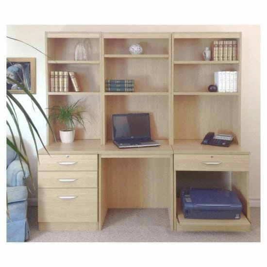 R White Home Office Desk Workstation 3 R White Home Office Desk Workstation