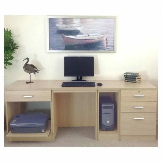 R White Home Office Wide Desk 4 R White Home Office Wide Desk - Image 2