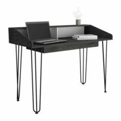 Dallas Two Tone Home Office Desk With Hairpin Legs -office furniture shop 1062100058 3 1