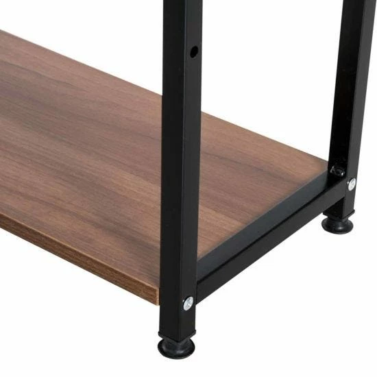 Channing Metal Frame Computer Desk With 4 Tier Bookshelf 5 Channing Metal Frame Computer Desk With 4 Tier Bookshelf - Image 3