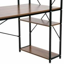 Channing Metal Frame Computer Desk With 4 Tier Bookshelf 16 Channing Metal Frame Computer Desk With 4 Tier Bookshelf -office furniture shop 1062100088 3