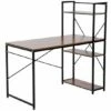 Channing Metal Frame Computer Desk With 4 Tier Bookshelf 2 Channing Metal Frame Computer Desk With 4 Tier Bookshelf -office furniture shop 1062100088 4