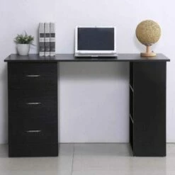 Hendrix Computer Desk With Bookcase And Drawers -office furniture shop 1062100093 6