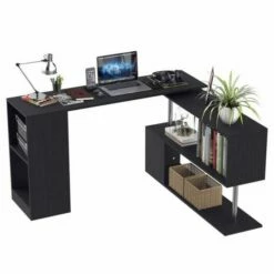 Lennon Rotating Corner Desk With Storage