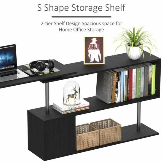 Lennon Rotating Corner Desk With Storage 9 Lennon Rotating Corner Desk With Storage - Image 7