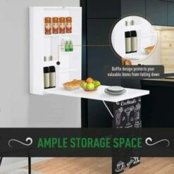 Sullivan Folding Wall Mounted Drop-Leaf Table With Chalkboard 17 Sullivan Folding Wall Mounted Drop-Leaf Table With Chalkboard -office furniture shop 1062100099 3