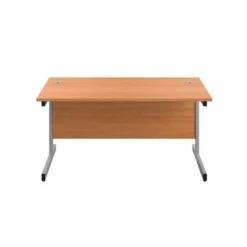 TC Office Single Upright Rectangular Desk Silver Frame 1200mm X 600mm 15 TC Office Single Upright Rectangular Desk Silver Frame 1200mm X 600mm -office furniture shop 1062100163 2