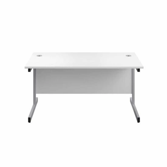 TC Office Single Upright Rectangular Desk Silver Frame 1200mm X 800mm 11 TC Office Single Upright Rectangular Desk Silver Frame 1200mm X 800mm - Image 9