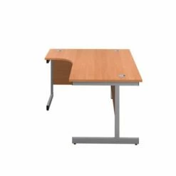 TC Office Single Upright Left Hand Radial Silver Frame Desk 1600mm X 1200mm 15 TC Office Single Upright Left Hand Radial Silver Frame Desk 1600mm X 1200mm -office furniture shop 1062100172 3