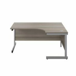 TC Office Single Upright Right Hand Radial Silver Frame Desk 1600mm X 1200mm 16 TC Office Single Upright Right Hand Radial Silver Frame Desk 1600mm X 1200mm -office furniture shop 1062100173 2