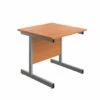 TC Office Single Upright Rectangular Desk Silver Frame 800mm X 800mm 2 TC Office Single Upright Rectangular Desk Silver Frame 800mm X 800mm -office furniture shop 1062100175 1