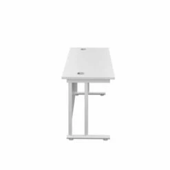 TC Office Twin Upright Rectangular Desk White Frame 1200 X 600mm 9 TC Office Twin Upright Rectangular Desk White Frame 1200 X 600mm -office furniture shop 1062100177 3