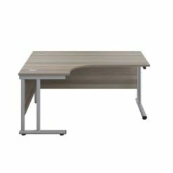 TC Office Silver Cantilever Frame Left Hand Radial Desk 1600x1200mm -office furniture shop 1062100180 2
